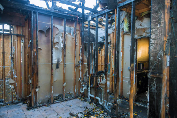 Professional Fire Damage Removal technician working in Glenwood, MN